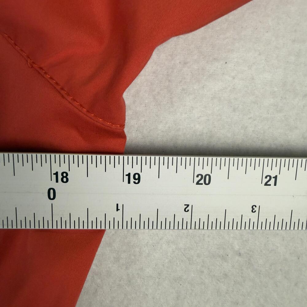 CARLISLE Utility Jacket Anorak Full Zip Gold Snaps Roll Tab Tomato Red Sz 8 - Picture 7 of 16